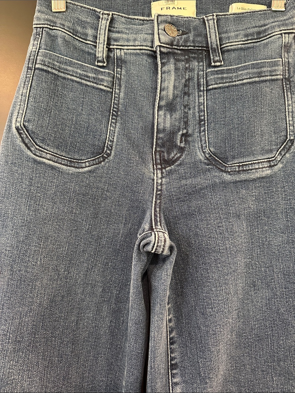 Frame Denim Le Slim Palazzo Modernist Pocket Jeans - Picture 8 of 10